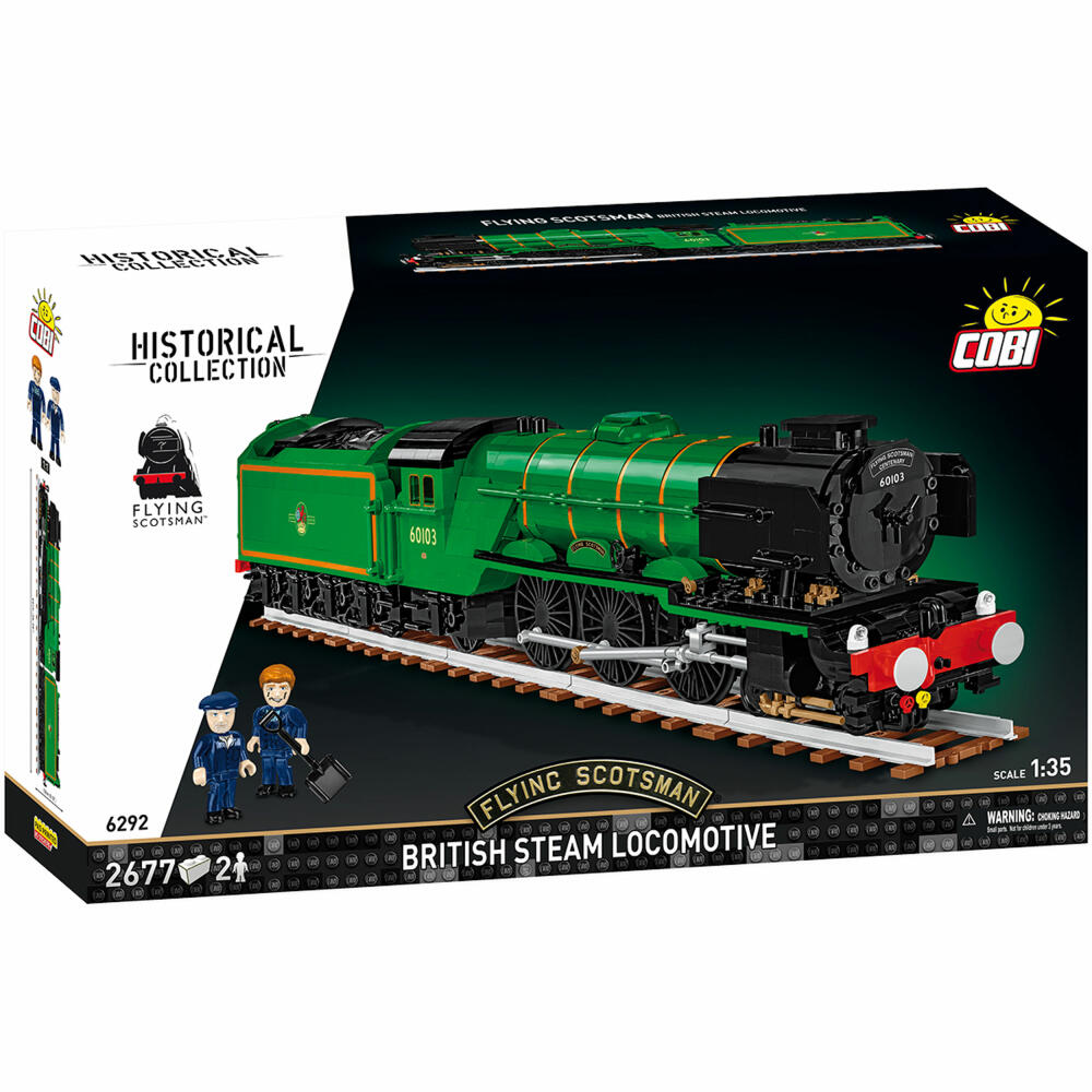 Cobi Klemmbaustein-Set Britische Dampflok Flying Dutchman, Zug, 2677 Teile, COBI-6292