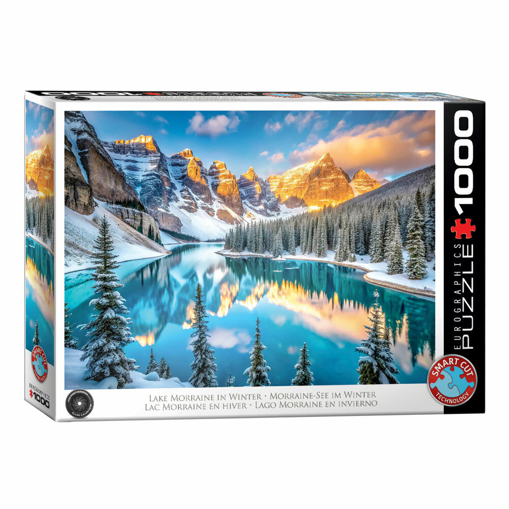 Eurographics Puzzle Morraine-See im Winter, 1000 Teile, 68 x 48 cm, 6000-6101
