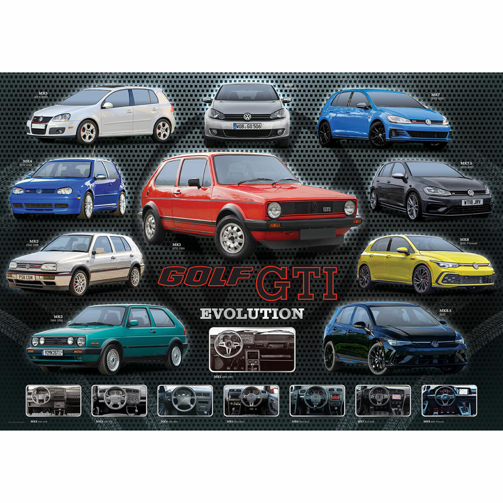 Eurographics Puzzle VW Golf GTI Evolution, 1000 Teile, 68 x 48 cm, 6000-6115
