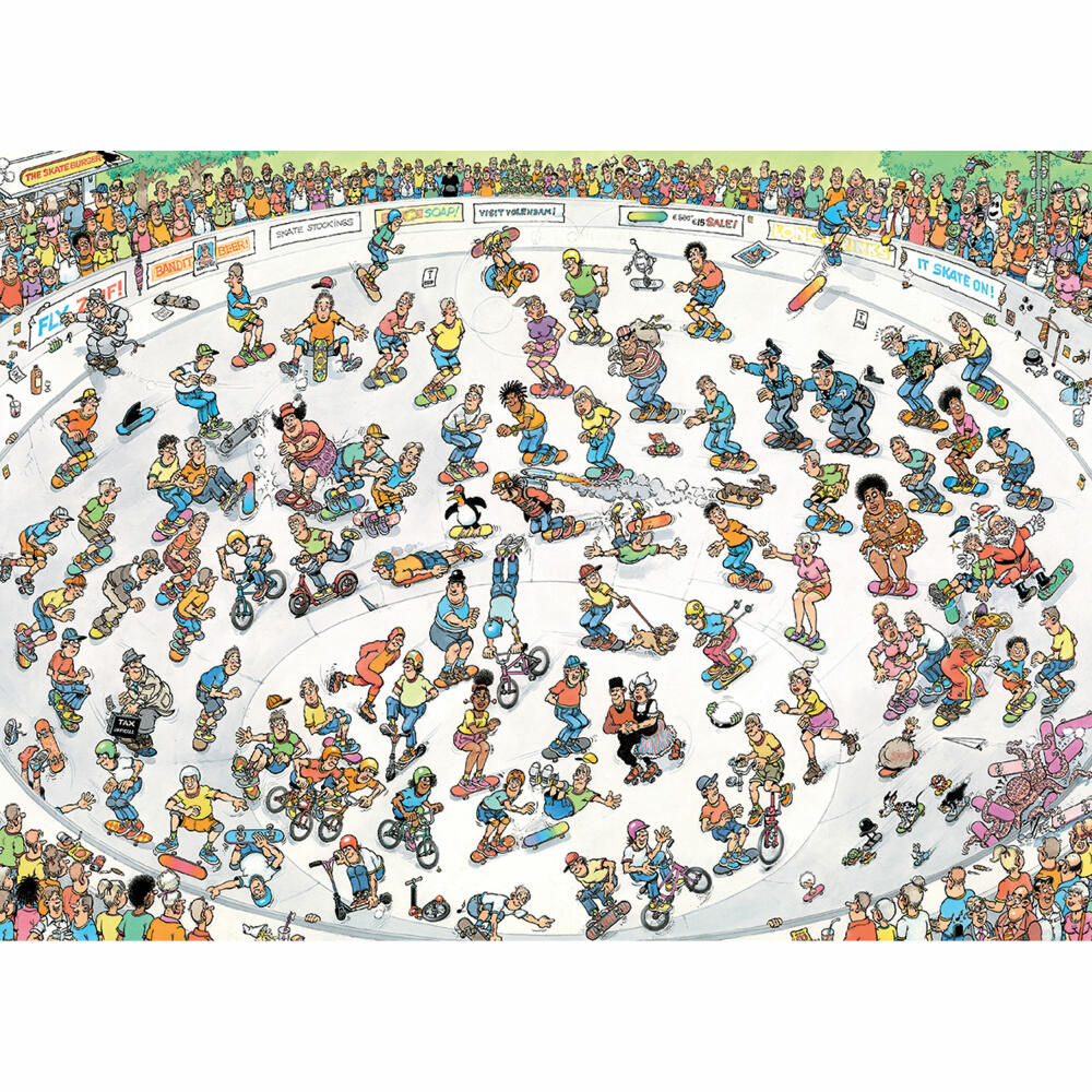 Jumbo Jan van Haasteren - Skateboarden In Der Bowl, Puzzle, Erwachsenenpuzzle, 1000 Teile, 1110100323