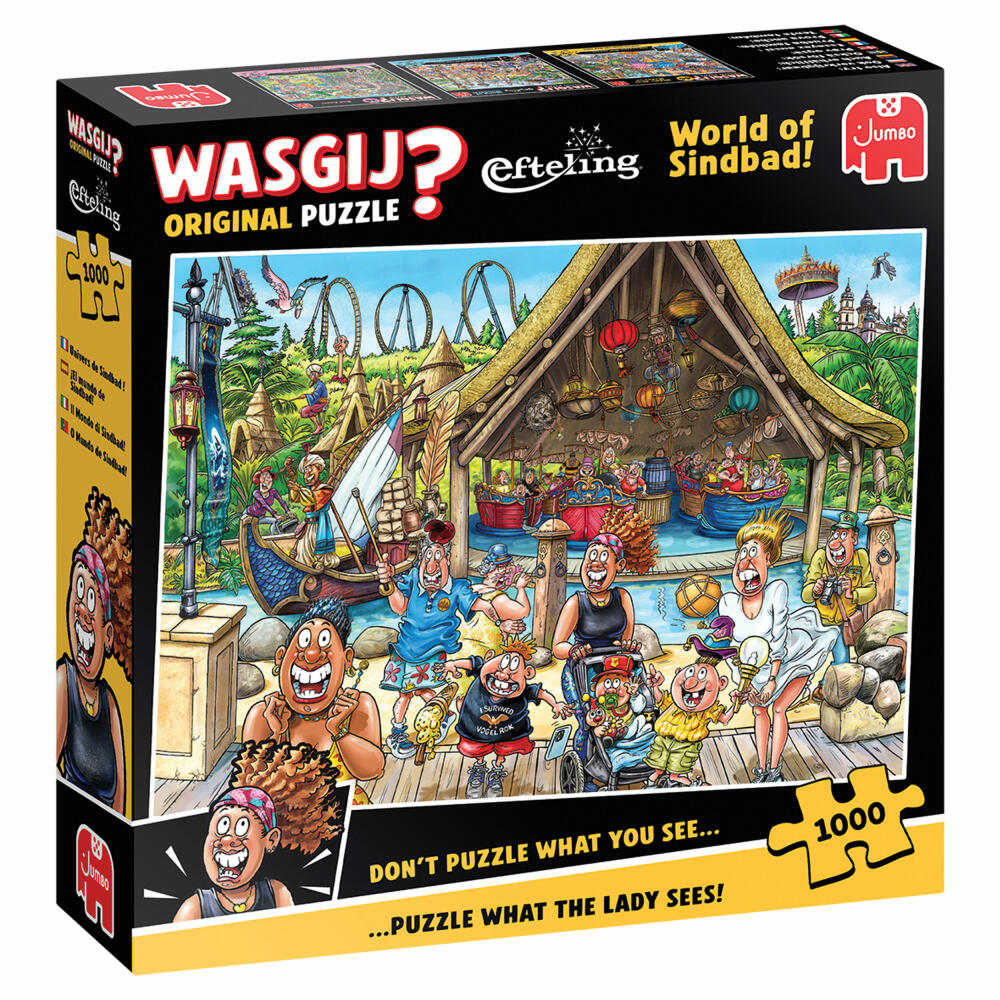 Jumbo Wasgij Efteling - Die Welt von Sindbad, Puzzle, Erwachsenenpuzzle, 1000 Teile, 1110100508