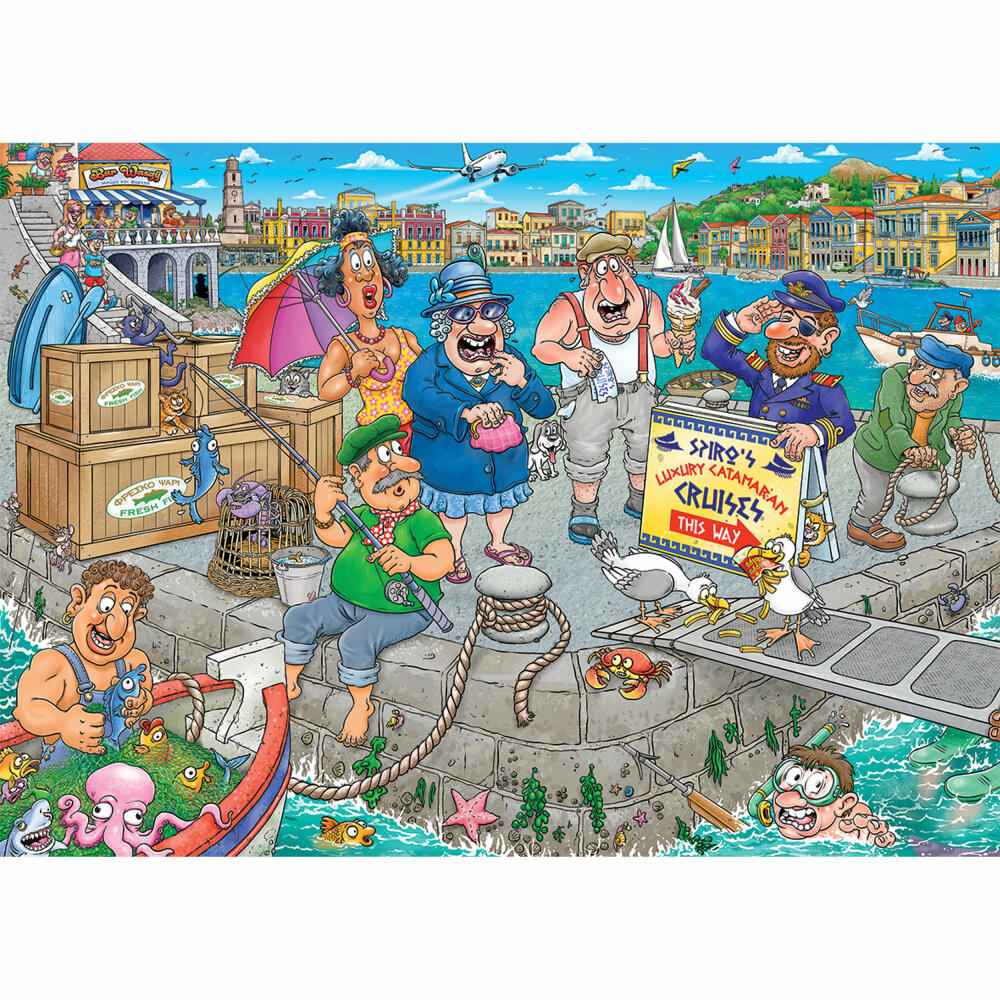 Jumbo Wasgij Original 47 - Bootschaos, Puzzle, Erwachsenenpuzzle, 1000 Teile, 1110100511