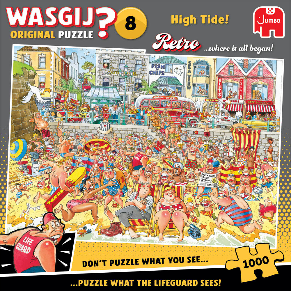 Jumbo Wasgij Retro Original 8 - Flut, Puzzle, Erwachsenenpuzzle, 1000 Teile, 1110100579
