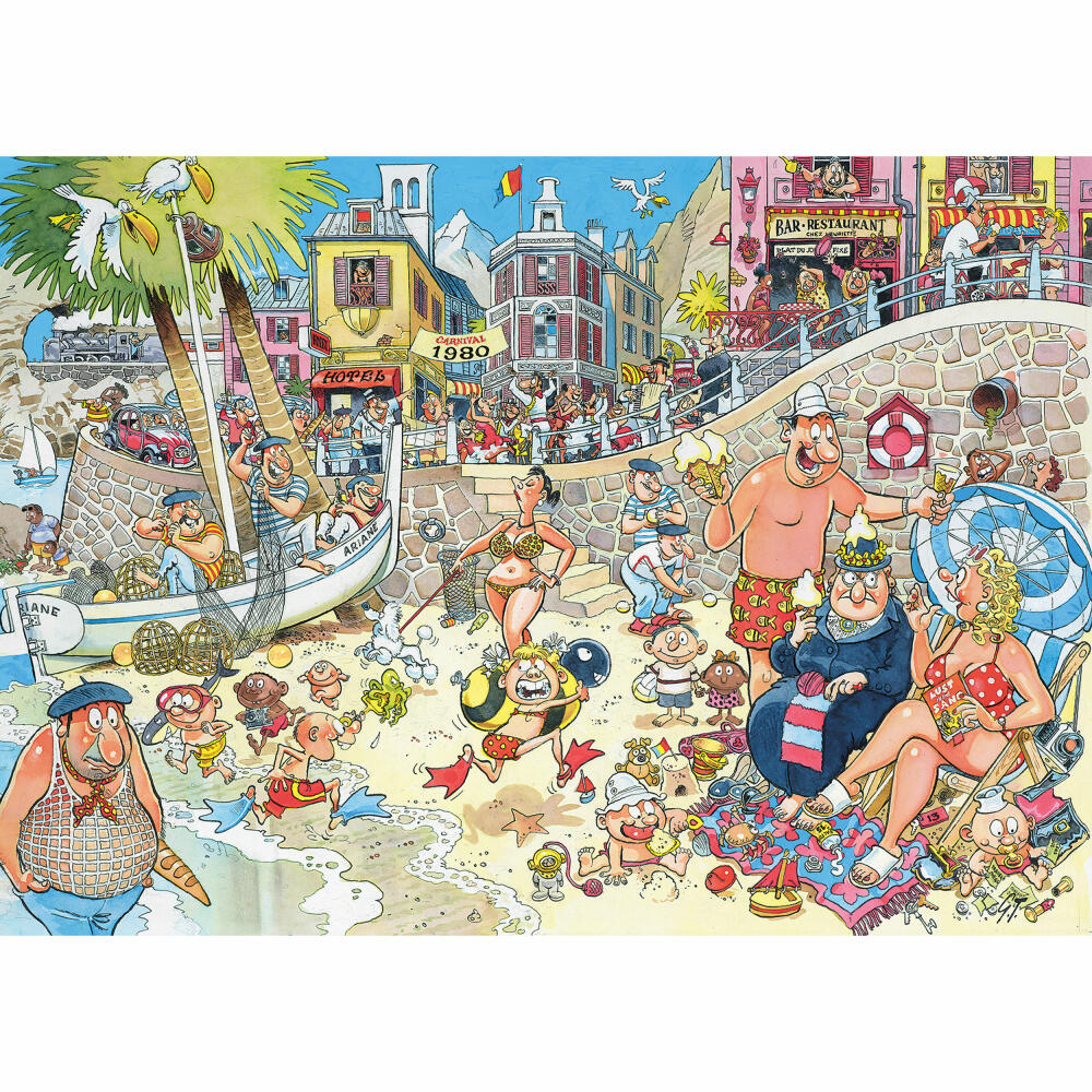 Jumbo Wasgij Retro Destiny 8 - High Season, Puzzle, Erwachsenenpuzzle, 1000 Teile, 1110100580
