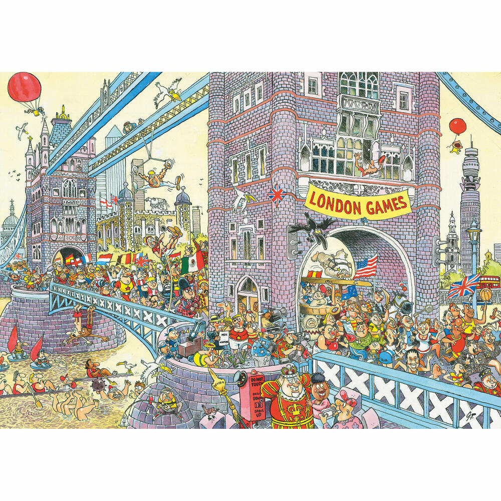 Jumbo Wasgij Retro Mystery 8 - Die letzte Hürde, Puzzle, Erwachsenenpuzzle, 1000 Teile, 1110100581