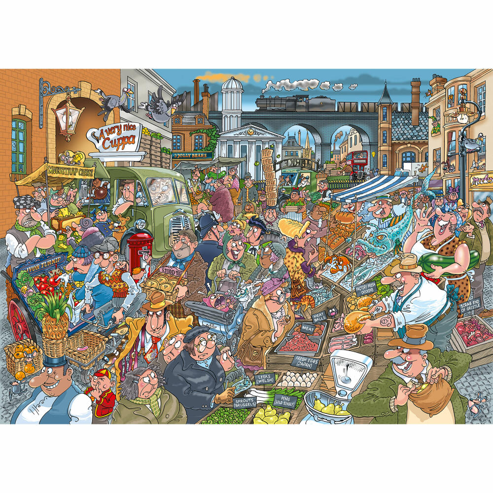 Jumbo Wasgij Destiny 26 - Wochenmarkt, Puzzle, Erwachsenenpuzzle, 1000 Teile, 1110100595