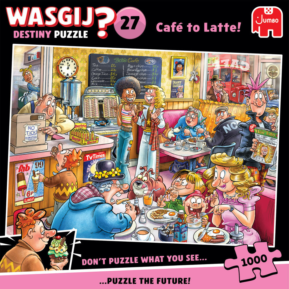 Jumbo Wasgij Destiny 27 - Café Latte, Puzzle, Erwachsenenpuzzle, 1000 Teile, 1110100596