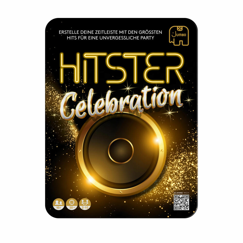 Jumbo Hitster Celebration Germany, Musik Partyspiel, Ratespiel, ab 16 Jahren, 1110100688