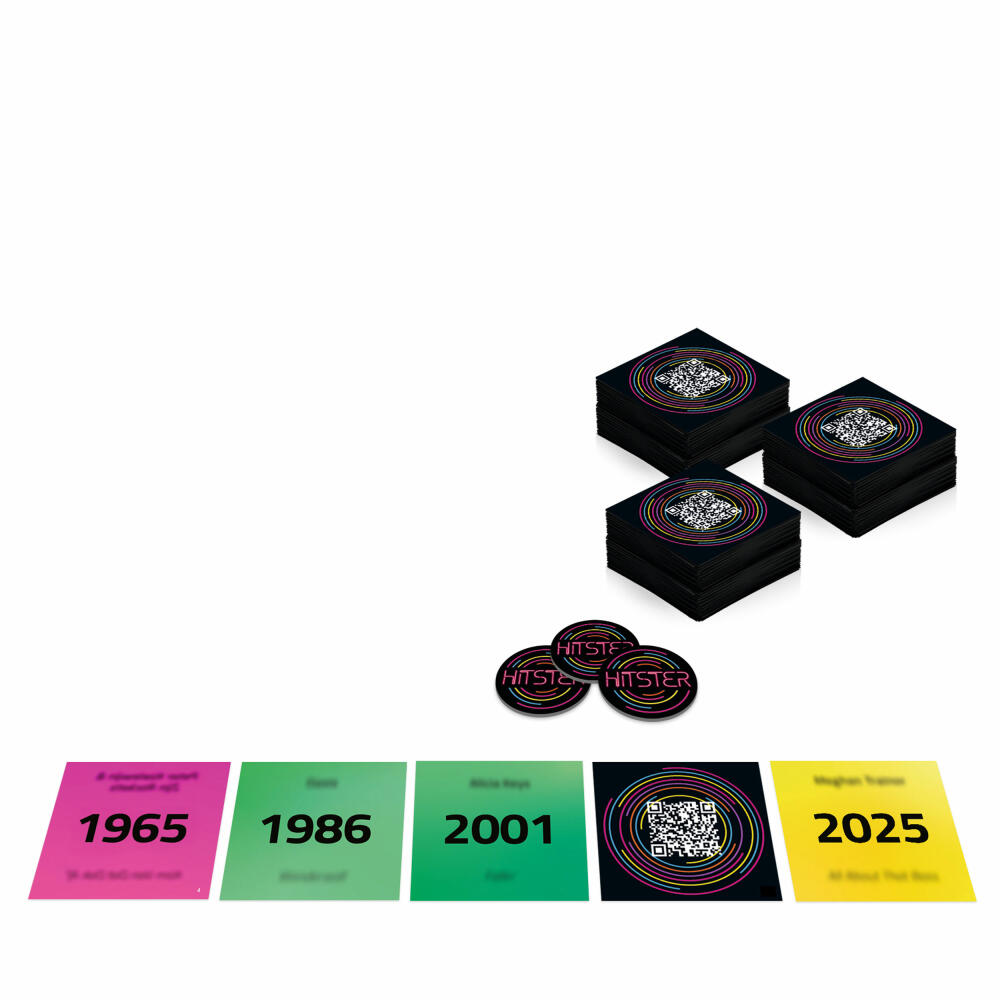 Jumbo Hitster Battle of the Generations, Musik Partyspiel, Ratespiel, ab 16 Jahren, 1110100784