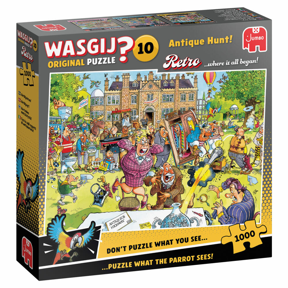Jumbo Wasgij Retro Original 10 - Antiquitätenjagd!, Puzzle, Erwachsenenpuzzle, 1000 Teile, 1110100800