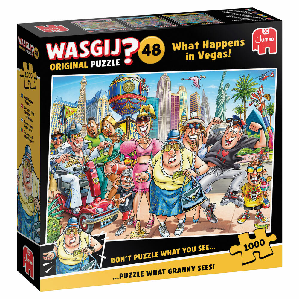 Jumbo Wasgij Original 48 - Was in Vegas passiert!, Puzzle, Erwachsenenpuzzle, 1000 Teile, 1110100803