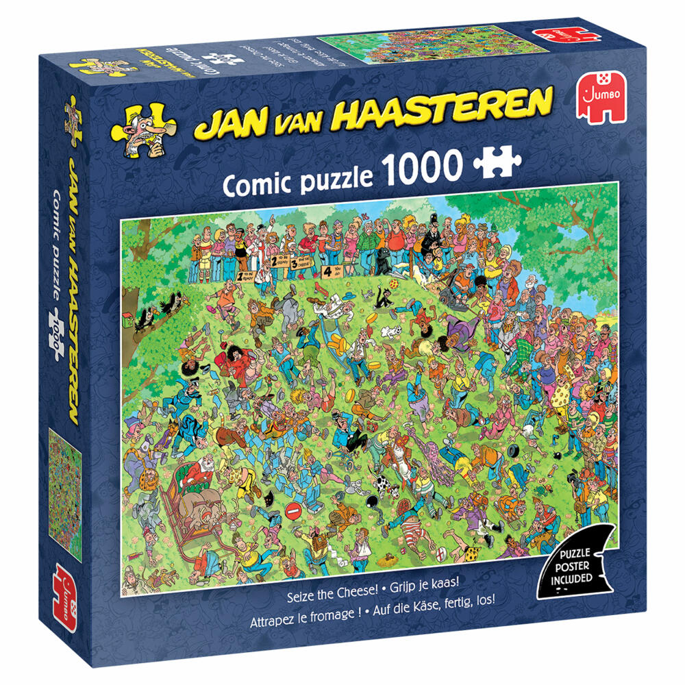 Jumbo Jan van Haasteren Auf die Käse, fertig, los!, Comic Puzzle, Erwachsenenpuzzle, 1000 Teile, 1110100813