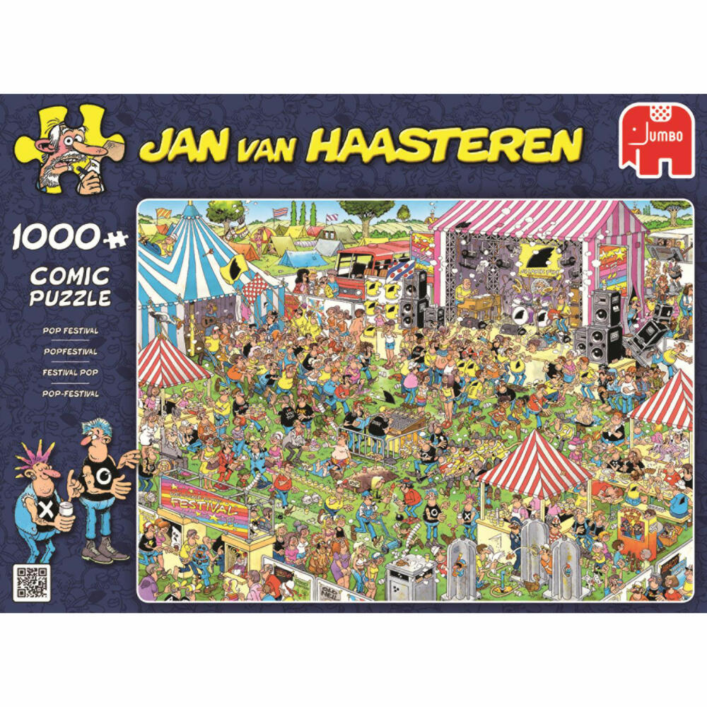 Jumbo Jan van Haasteren Popfestival, Puzzle, Erwachsenenpuzzle, 1000 Teile, 19028
