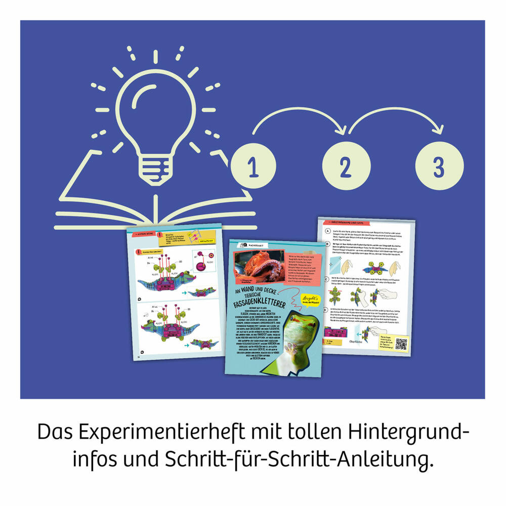 KOSMOS Gecko Bot, Scheibenkletter-Roboter, Bausatz, Bauset, Experimente, ab 8 Jahren, 621452