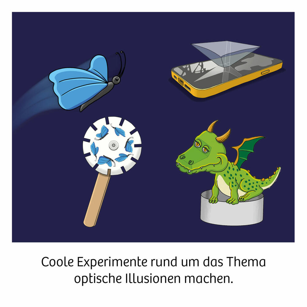 KOSMOS Optische Illusionen, Experimentierkasten, Experimentierset, Experimente, ab 8 Jahren, 658335