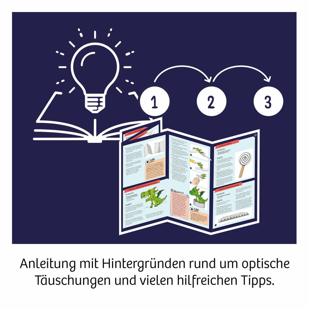 KOSMOS Optische Illusionen, Experimentierkasten, Experimentierset, Experimente, ab 8 Jahren, 658335