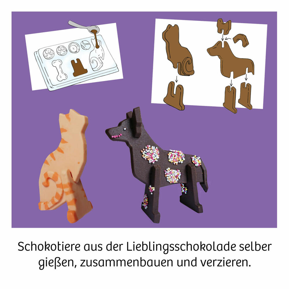 KOSMOS Schoko-Tiere, Experimentierset, Experimentierkasten, DIY, ab 8 Jahren, 658342
