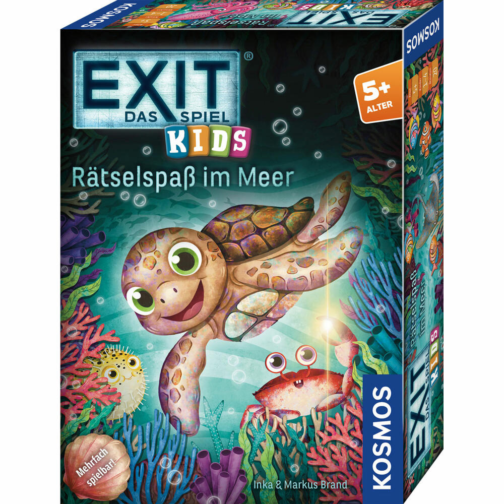 KOSMOS EXIT Kids Rätselspaß im Meer, Rätselspiel, Kinderspiel, Escape Room Spiel, ab 5 Jahren, 685546