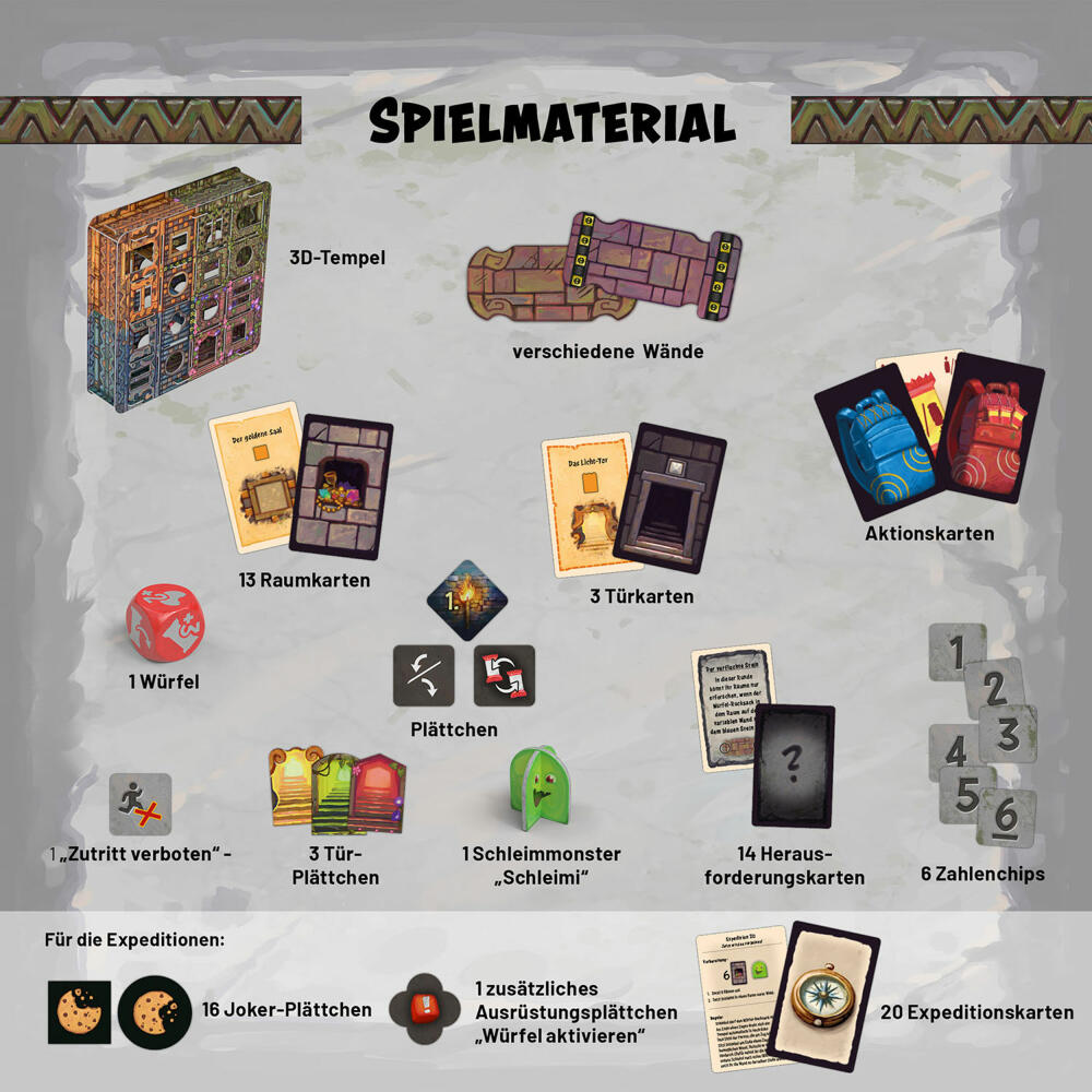 KOSMOS Temple Twist, Kooperatives Spiel, Gesellschaftsspiel, ab 8 Jahren, 685751