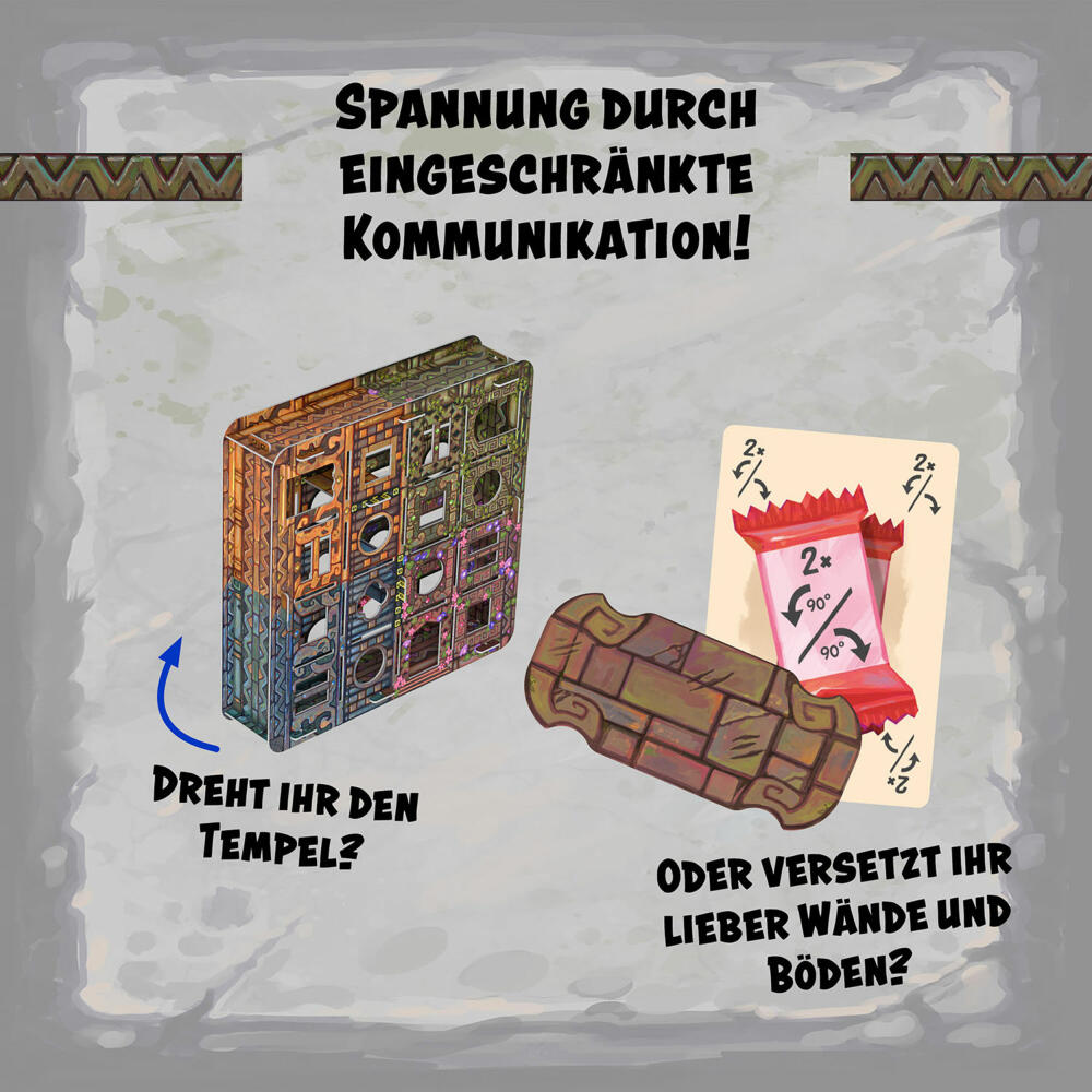 KOSMOS Temple Twist, Kooperatives Spiel, Gesellschaftsspiel, ab 8 Jahren, 685751
