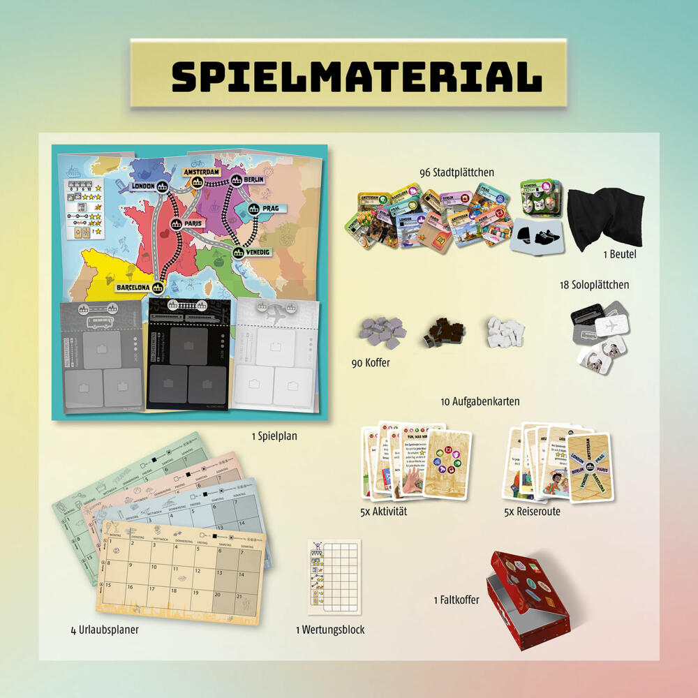 KOSMOS Happy Holiday, Taktikspiel, Strategiespiel, Gesellschaftsspiel, ab 10 Jahren, 686604