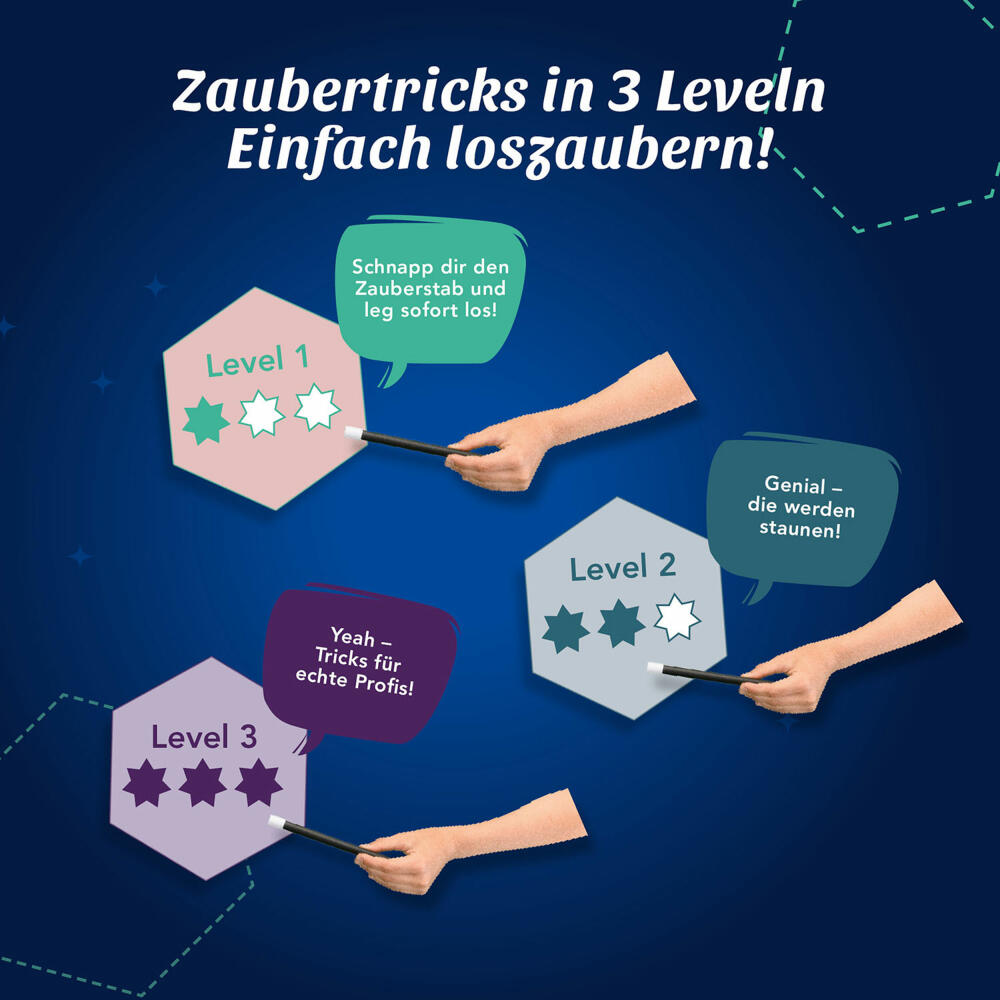 KOSMOS Magic Fun, Zauberkasten, Zaubern, Tricks, Zaubertricks, ab 8 Jahren, 694340
