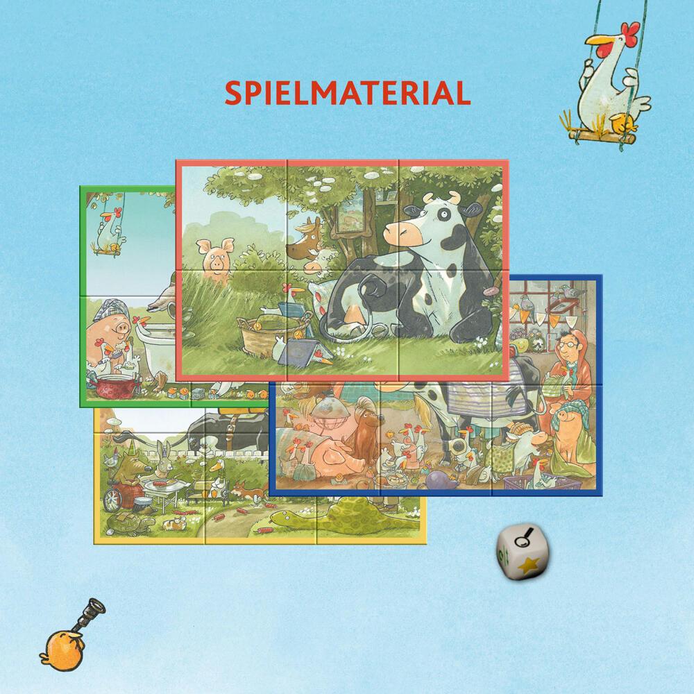 KOSMOS Ein Tag mit Lieselotte, Puzzle-Spiel, Würfelspiel, Kinderspiel, ab 4 Jahren, 712792