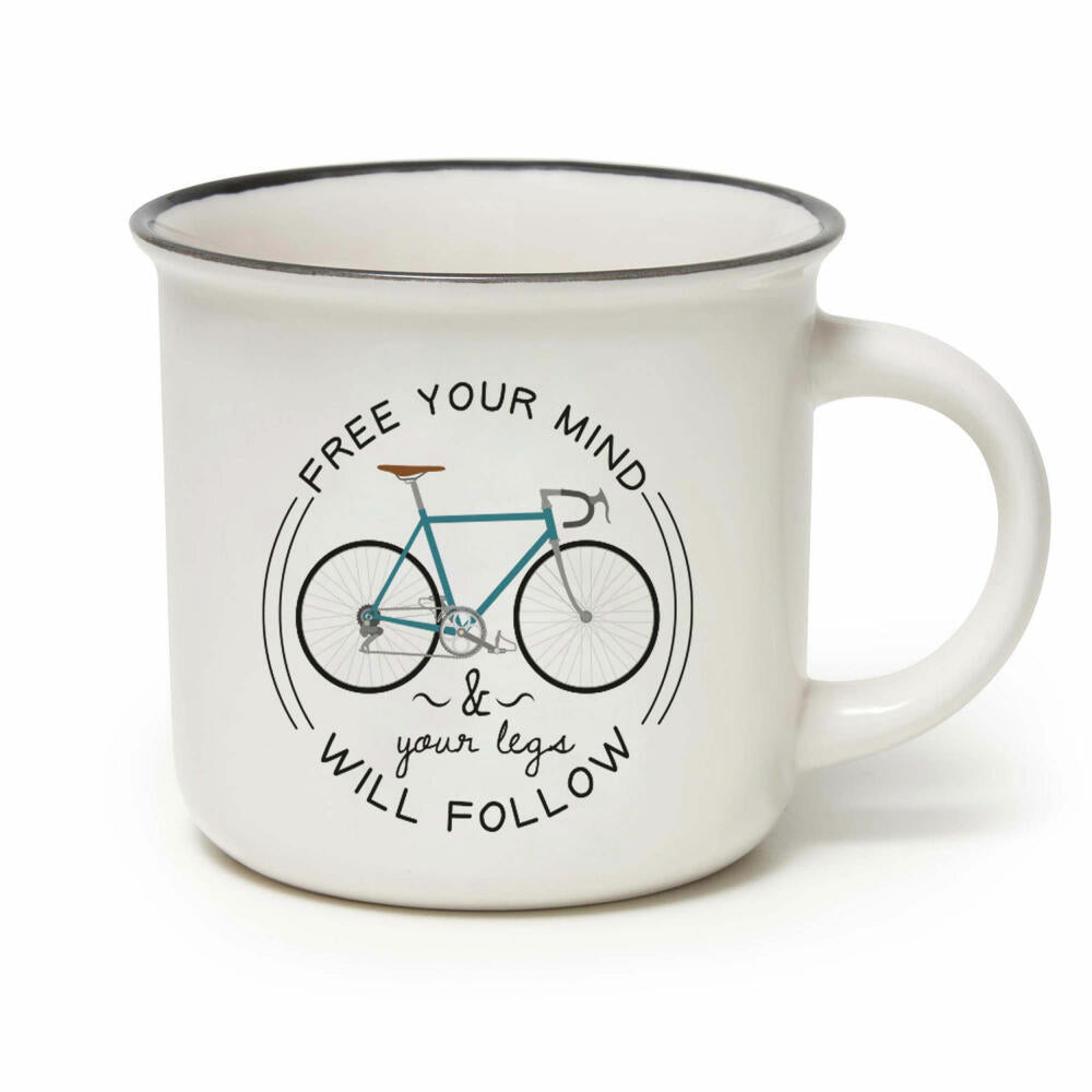 Legami Cup-Puccino Mug Bike Lover, Kaffeetasse, Tasse, Becher, New Bone China, 350 ml, CUP0024