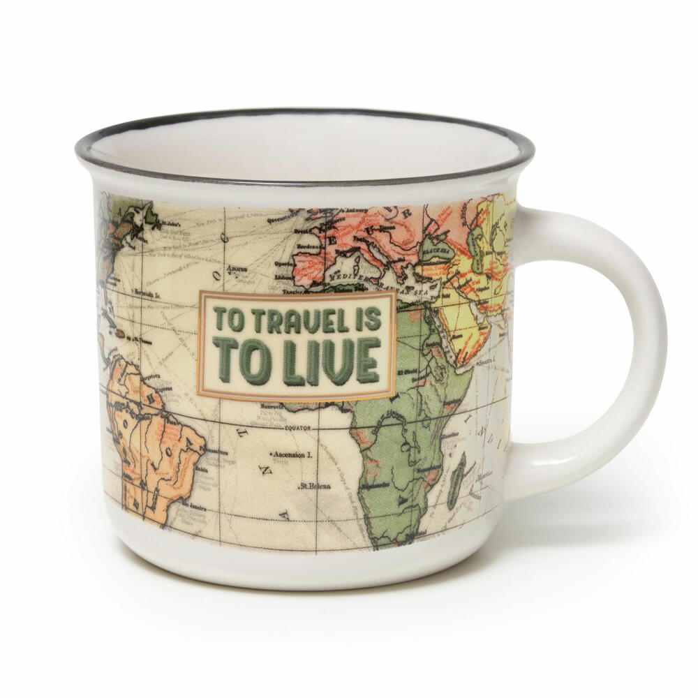 Legami Cup-Puccino Mug Travel, Kaffeetasse, Tasse, Becher, New Bone China, 350 ml, CUP0046