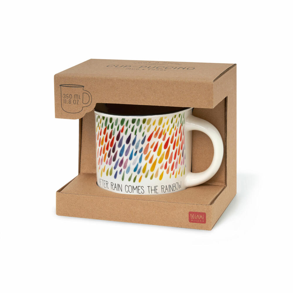 Legami Cup-Puccino Mug After Rain, Kaffeetasse, Tasse, Becher, New Bone China, 350 ml, CUP0049