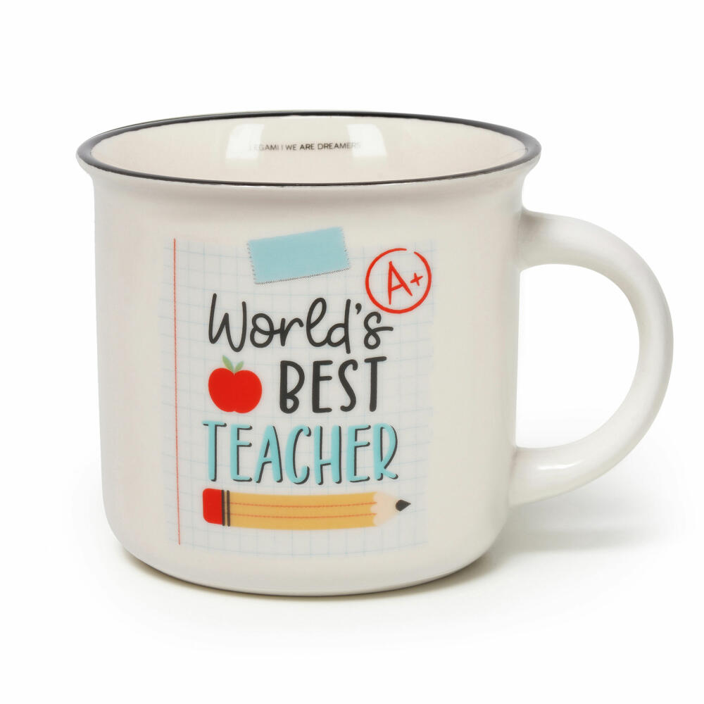 Legami Cup-Puccino Mug Teacher, Kaffeetasse, Tasse, Becher, New Bone China, 350 ml, CUP0066