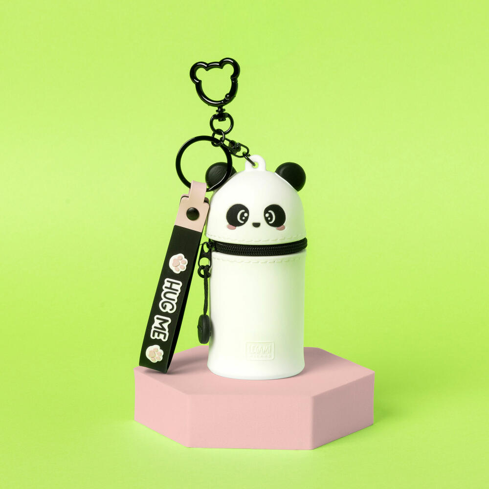 Legami Mini Kawaii Coin Purse With Key Ring Panda, Schlüsselanhänger, Münztasche, MKAW0001