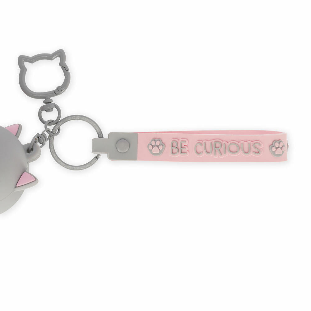 Legami Mini Kawaii Coin Purse With Key Ring Kitty, Schlüsselanhänger, Münztasche, MKAW0004