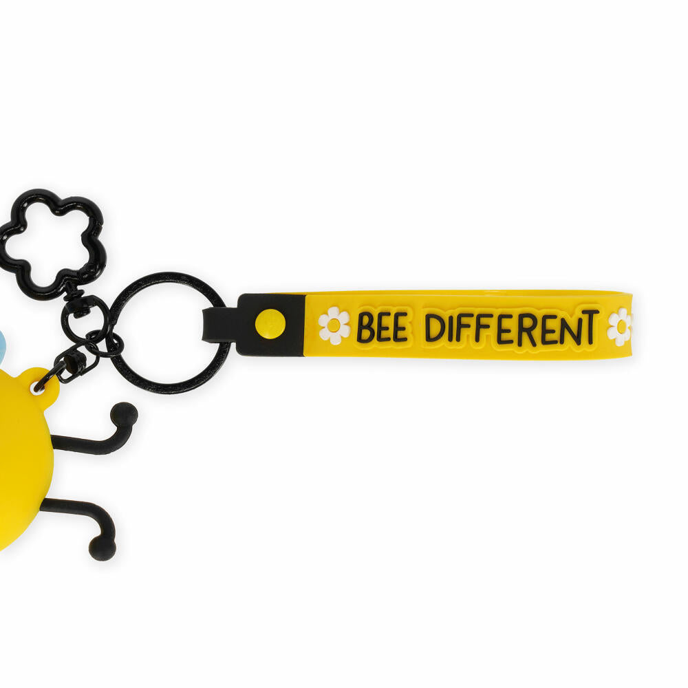 Legami Mini Kawaii Coin Purse With Key Ring Bee, Schlüsselanhänger, Münztasche, MKAW0005