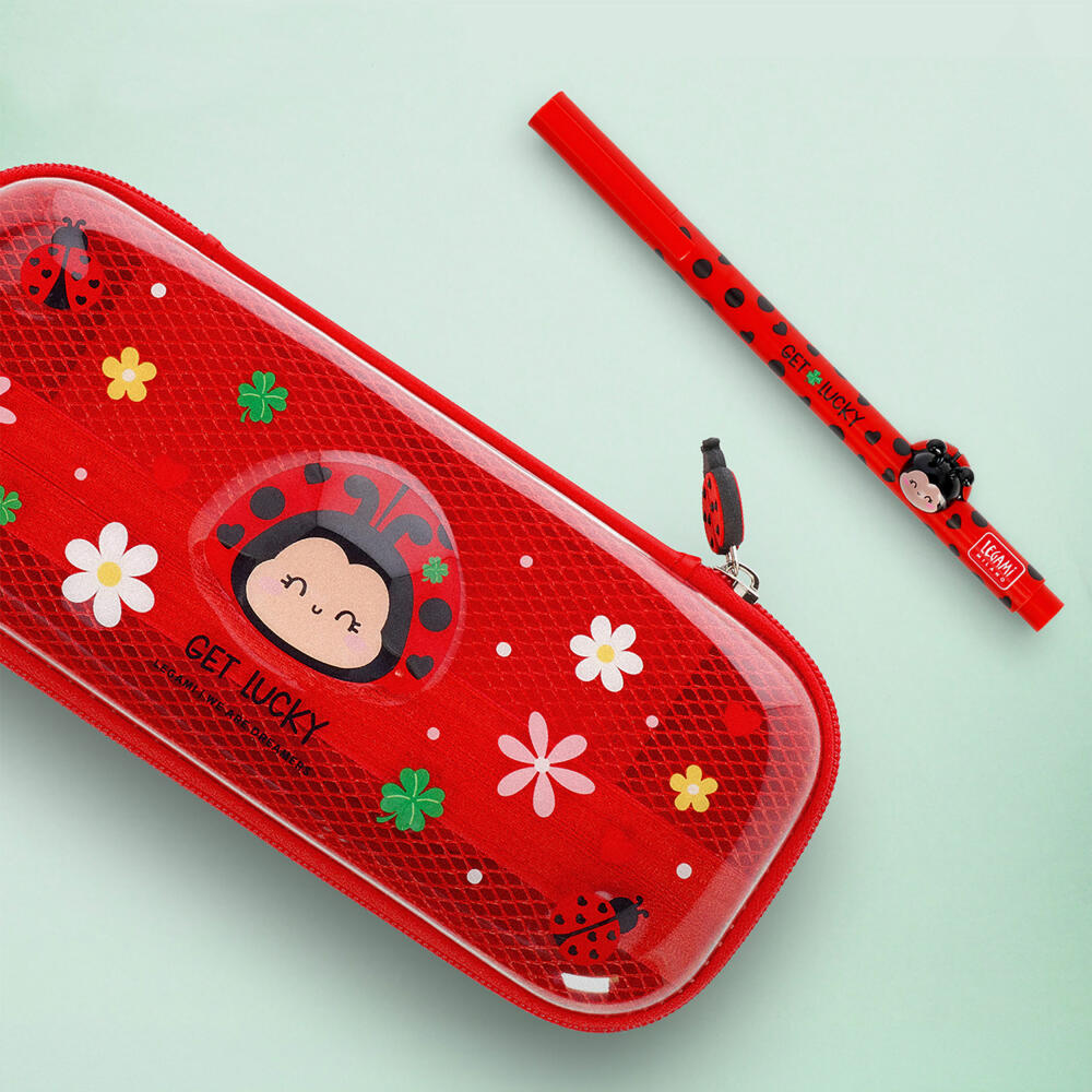 Legami Pencil Case Wonderwow Labybug, Mäppchen, Federmäppchen, Marienkäfer, PCR0009