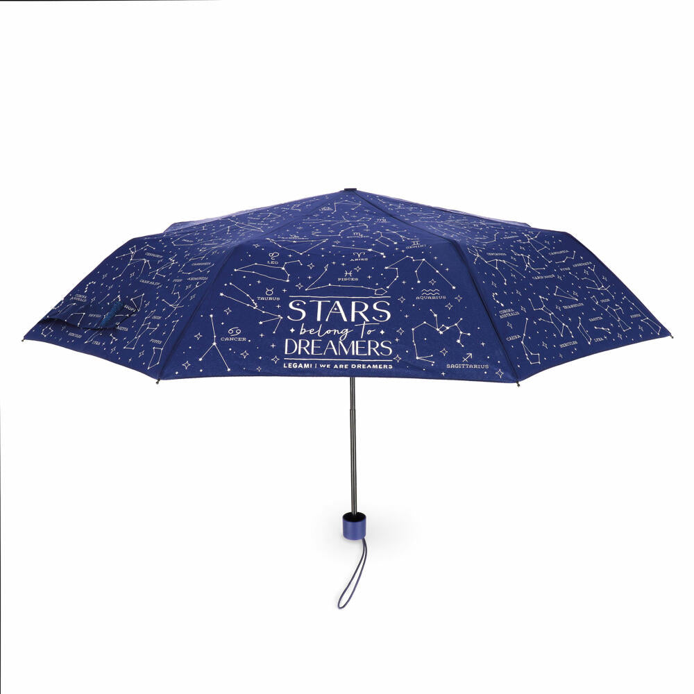 Legami Folding Umbrella - Stars - Manual, Regenschirm, Taschenschirm, Schirm, UMB0005
