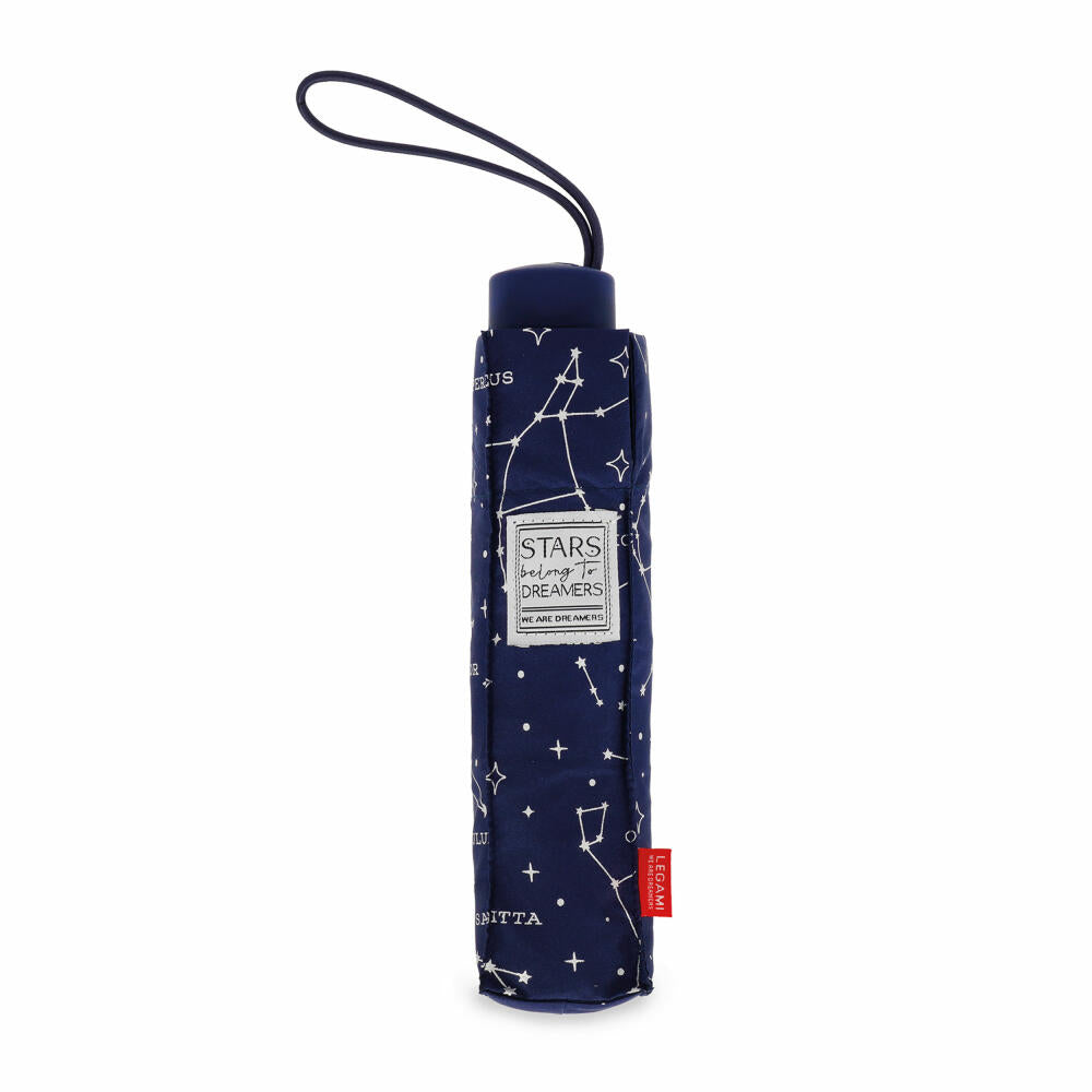 Legami Folding Umbrella - Stars - Manual, Regenschirm, Taschenschirm, Schirm, UMB0005