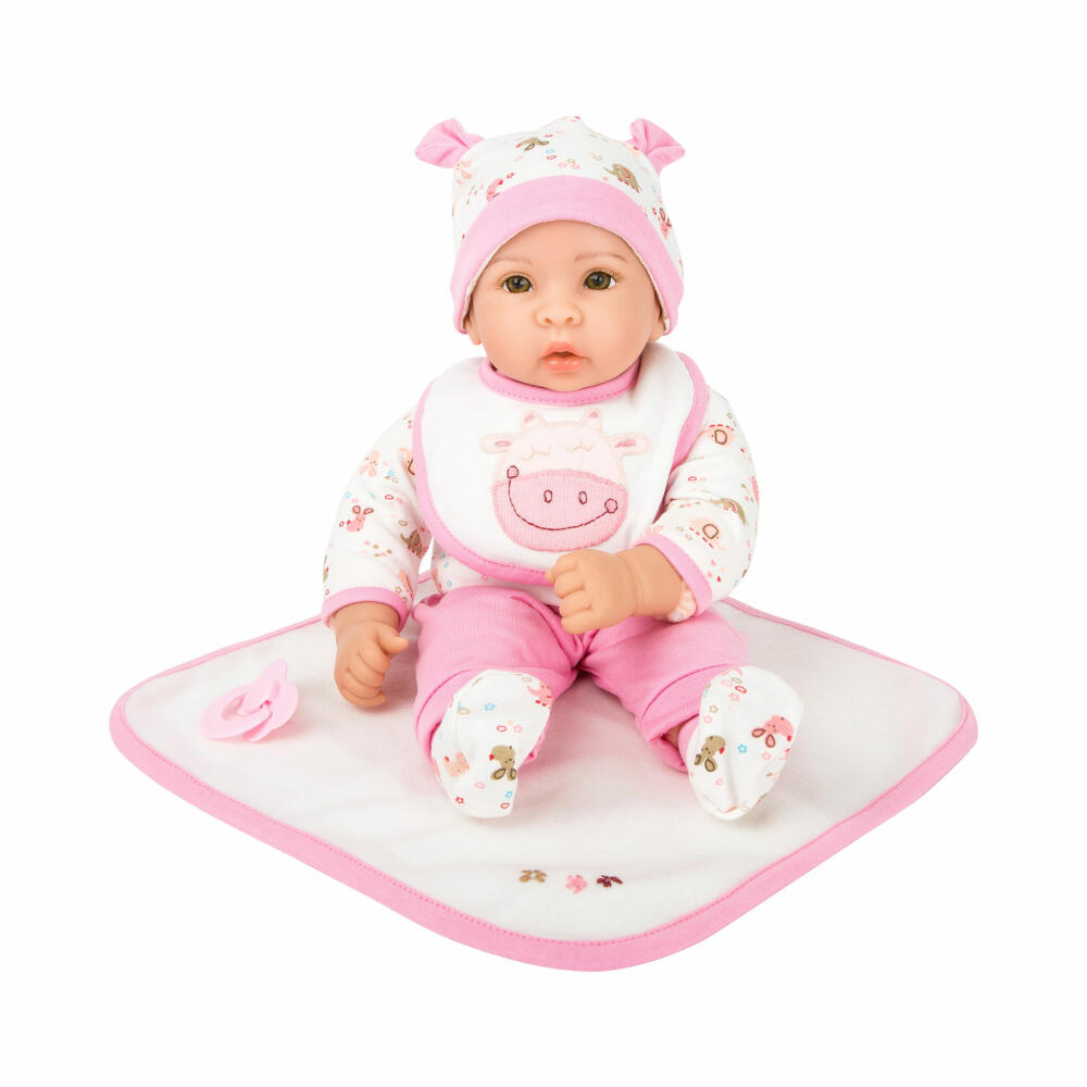 Legler Small Foot Puppe Hanna, Spielpuppe, ab 24 Monate, Kunststoff, Rosa, 11237