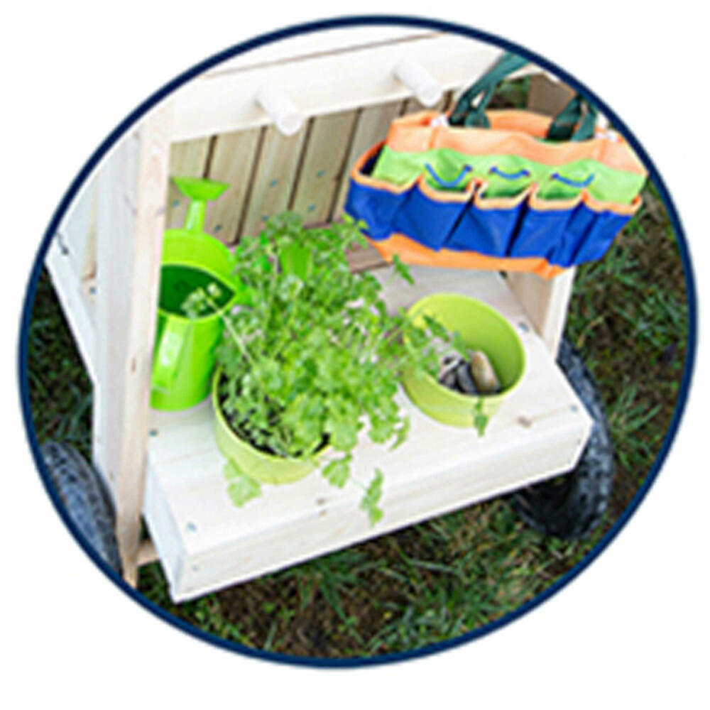 Legler Small Foot Matschküche, Outdoorspielzeug, Holzspielzeug, ab 3 Jahre, Holz, 11665