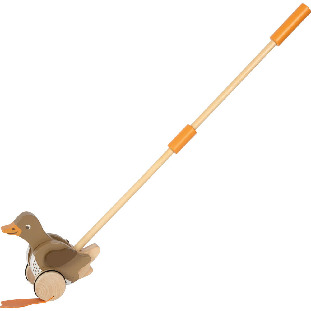Legler Small Foot Schiebetier Ente mit beweglichem Kopf, Schiebespielzeug, ab 18 Monate, Holz, 12493