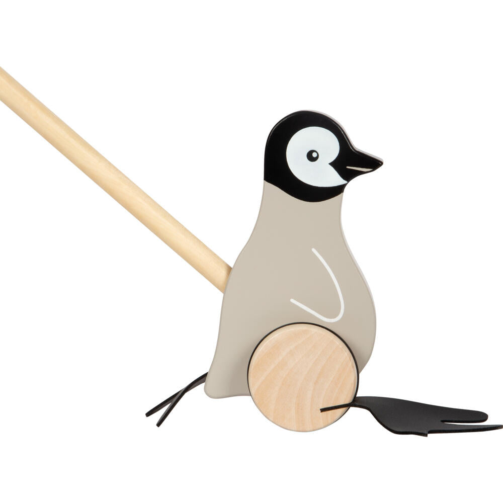 Legler Small Foot Schiebetier Pinguin, Schiebespielzeug, ab 18 Monate, Holz, 12494