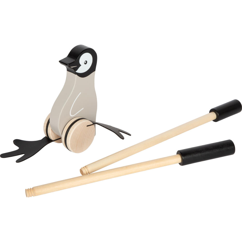 Legler Small Foot Schiebetier Pinguin, Schiebespielzeug, ab 18 Monate, Holz, 12494