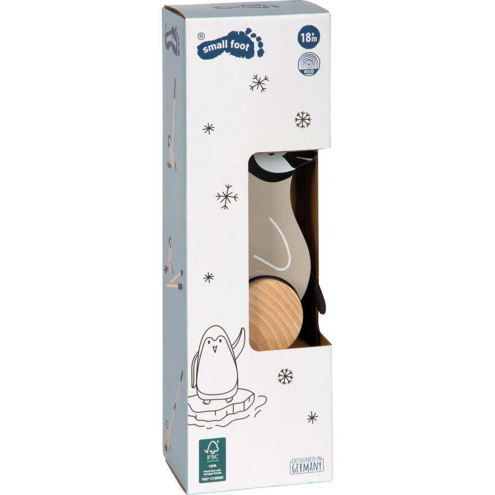 Legler Small Foot Schiebetier Pinguin, Schiebespielzeug, ab 18 Monate, Holz, 12494