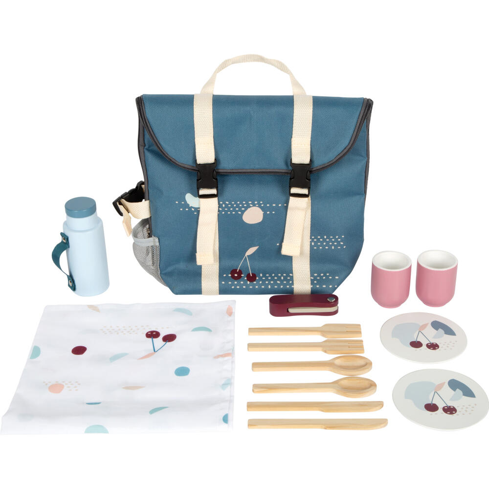 Legler Small Foot Picknickrucksack Tasty, Rollenspielzeug, ab 3 Jahre, Holz / Stoff, 12539
