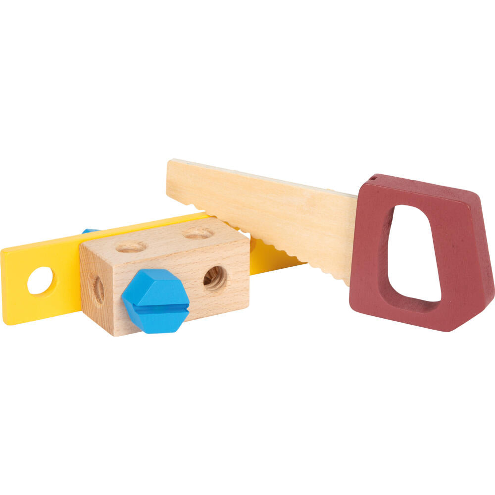 Legler Small Foot Werkzeugkoffer Workshop, Kinderwerkzeug, ab 3 Jahre, Holz, Bunt, 12556