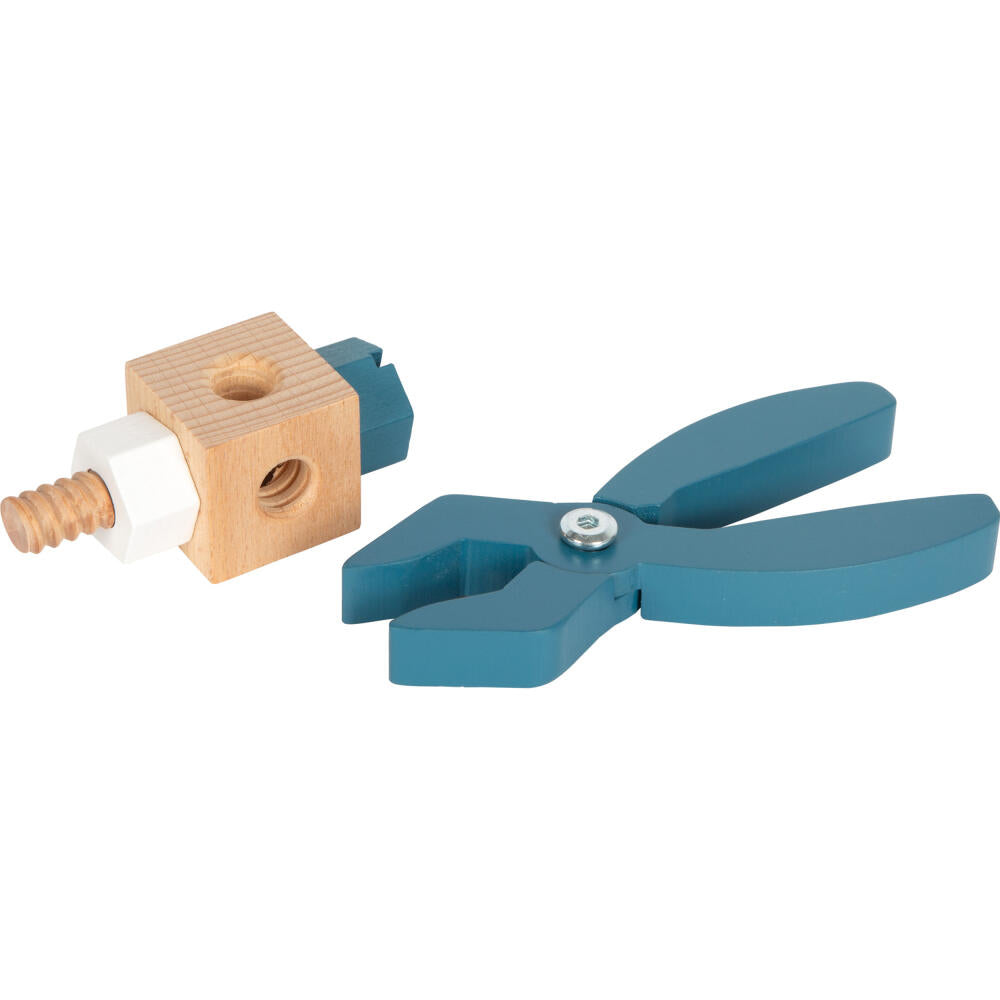Legler Small Foot Werkzeugkoffer Workshop, Kinderwerkzeug, ab 3 Jahre, Holz, Bunt, 12556
