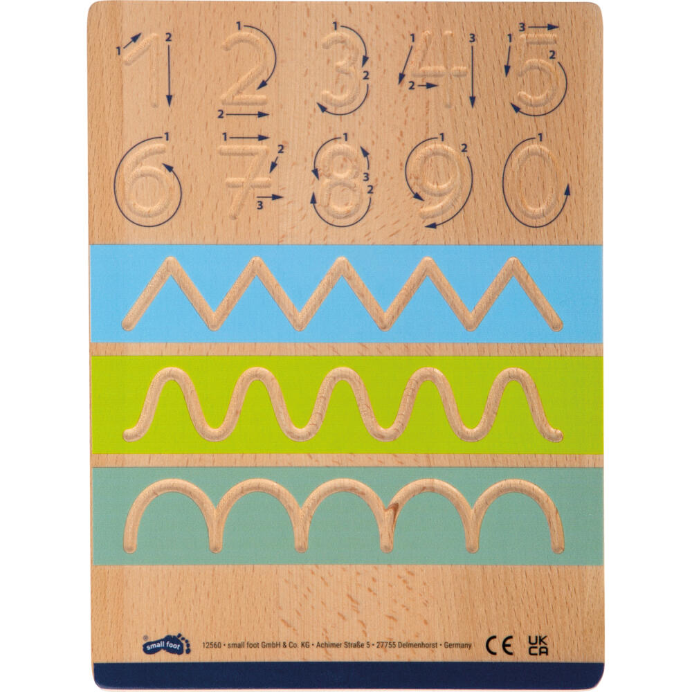 Legler Small Foot Schreibtafel-Set Educate, Lernspielzeug, ab 5 Jahre, Holz, 12560