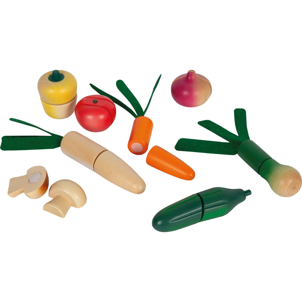 Legler Small Foot Schneide-Set Obst und Gemüse fresh, Rollenspielzeug, ab 24 Monate, Holz, Bunt, 12563