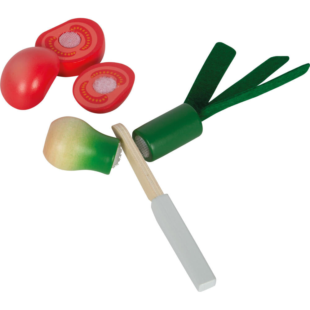 Legler Small Foot Schneide-Set Obst und Gemüse fresh, Rollenspielzeug, ab 24 Monate, Holz, Bunt, 12563