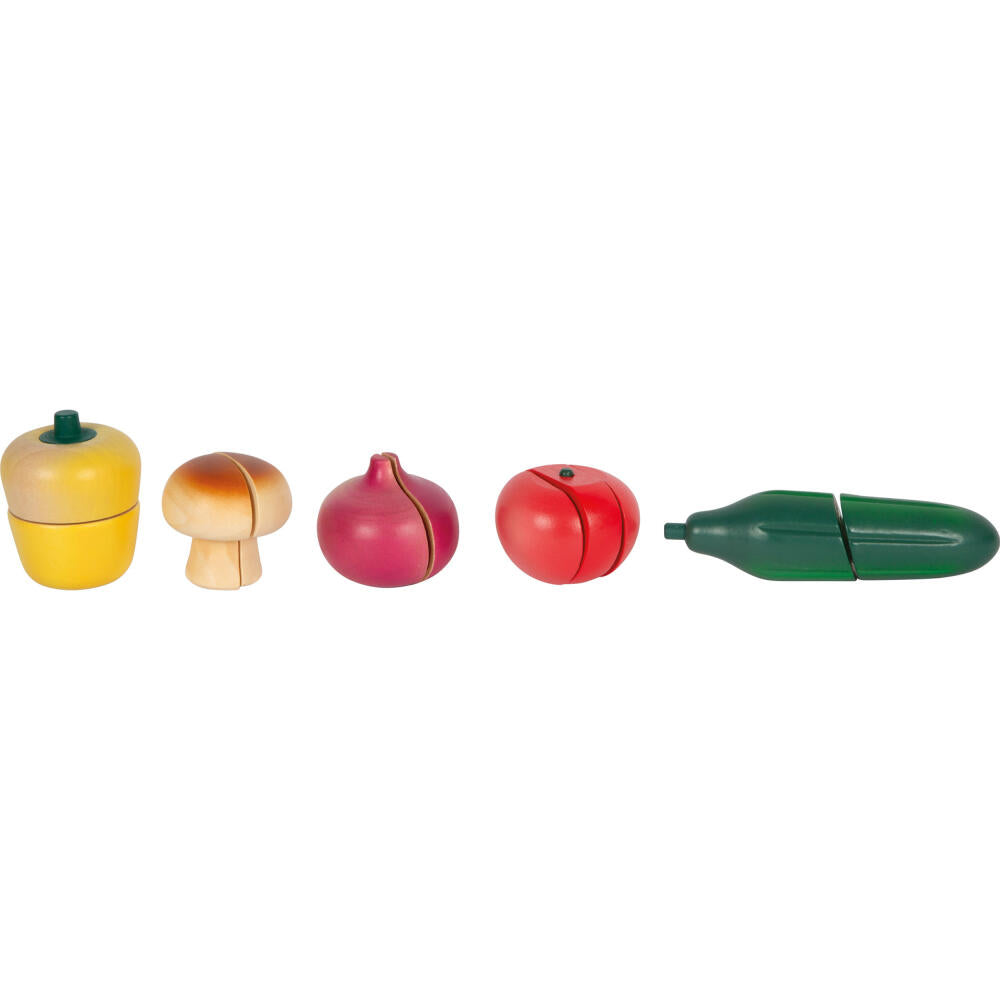 Legler Small Foot Schneide-Set Obst und Gemüse fresh, Rollenspielzeug, ab 24 Monate, Holz, Bunt, 12563